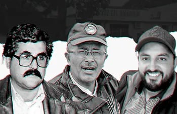 Santiago Leguizamón, Pablo Medina y Humberto Coronel, tres de los 21 periodistas asesinados en Paraguay.