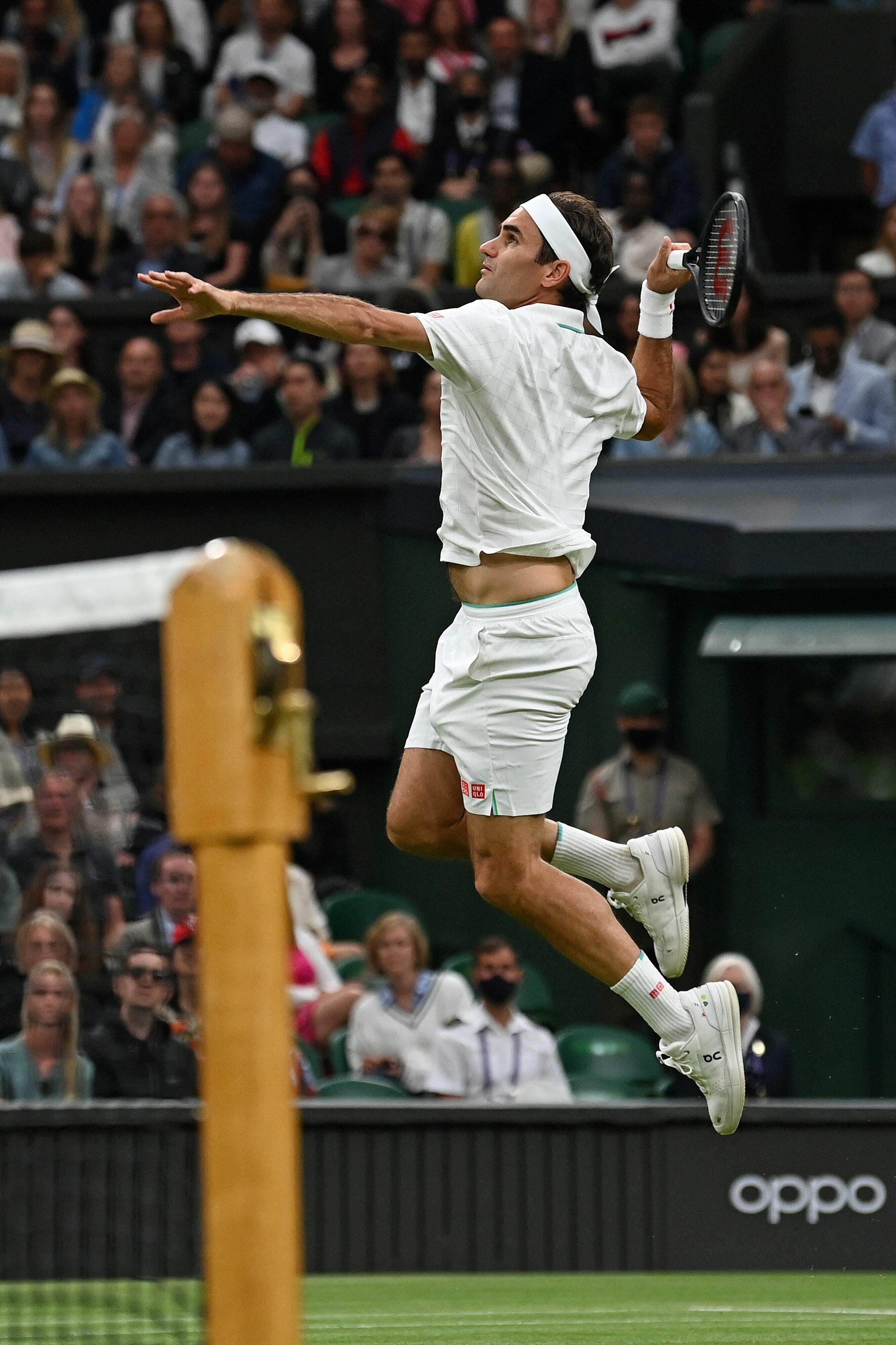 Con altura, Roger Federer se instaló en cuartos de final (AFP).