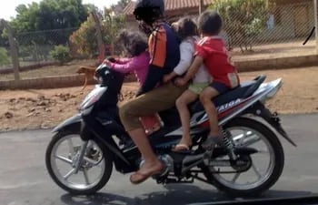 Esta semana se registraron nuevamente accidentes de motocicleta en los que seis niños resultaron heridos.