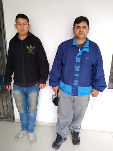 Daniel Castillo Romero y Marco Antonio Duarte Urban, detenidos.