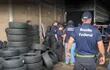 Brasil incautó 5 mil neumáticos de contrabando. Serían llevados desde Paraguay.