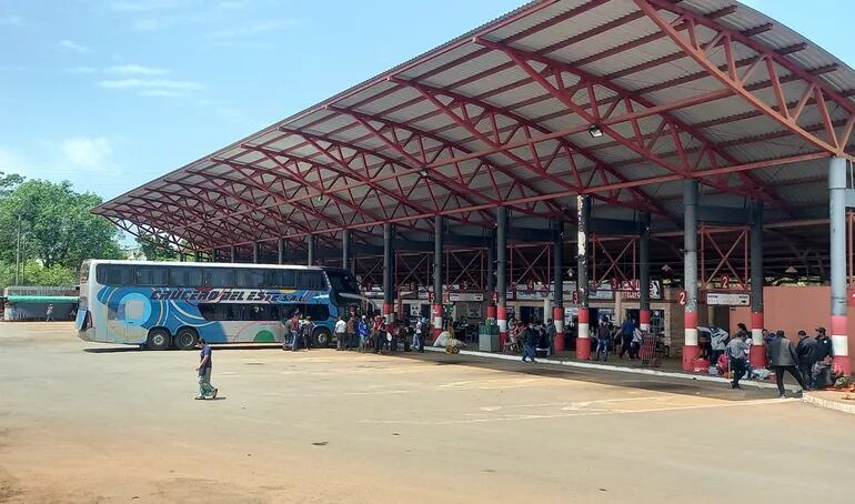 La terminal de ómnibus donde a diario concurre un promedio de 3.000 pasajeros.
