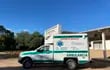 La ambulancia donada a la Unidad de Salud Familiar, zona del Pilcomayo.