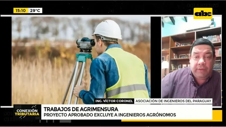 El Ing. Agr. Víctor Coronel, en una entrevista con ABC Tv, antes que fuera sancionado el proyecto como ley. Ahora piden que el Ejecutivo otorgue el veto.