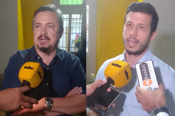 Fernando Camacho, presidente saliente del PEN y José Luis Torales nuevo titular del PEN.
