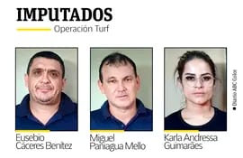 Los tres imputados en el operativo cuyo objetivo era la captura de Lindomar Reges Furtado, un importante narco en Brasil.