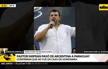 Pastor Insfrán pasó de Argentina a Paraguay