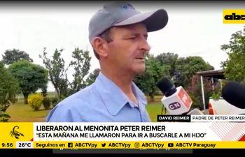 Liberación de Peter Reimer: "esperé la llamada toda la noche y se contactaron esta mañana"