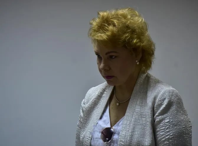 La ex viceministra de Tributación Marta González Ayala, durante el juicio.