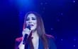 Myriam Hernández durante el concierto que ofreció anoche en el SND Arena. La cantante demostró su impecable voz y su carisma.