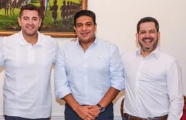 El vicepresidente Pedro Alliana, y los diputados Hugo Meza (ANR, B) y Raúl Latorre (ANR, HC) se reunieron ayer en la vicepresidencia.