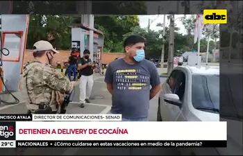 Detienen a delivery de cocaína