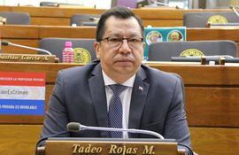 El diputado Tadeo Rojas (ANR, cartista). Sería el precandidato a gobernador de Central por Honor Colorado.