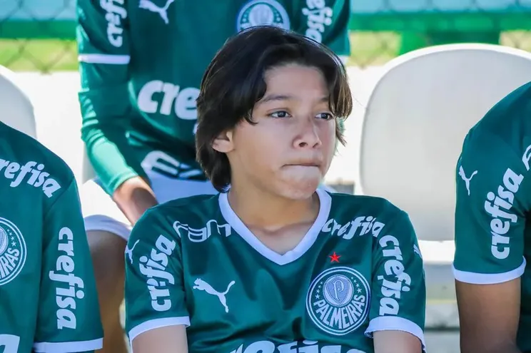 Robert Jr. Silguero Ibañez, el paraguayo que juega en el Palmeiras y es conocido como el "Messi paraguayo".