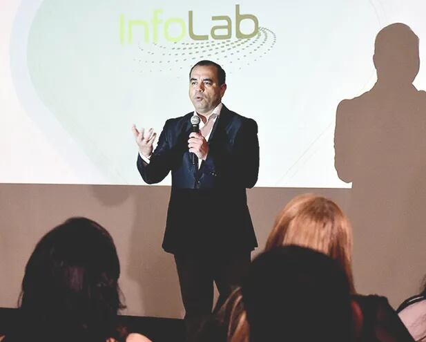 El vicepresidente del directorio Carlos Ayala presentó Infolab de Biotec en diciembre del 2019.
