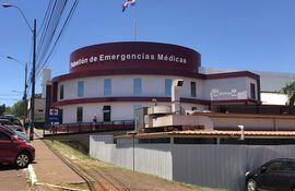 El herido Ricardo Javier Bareiro Figueredo fue trasladado al Pabellón de Emergencias Médicas del Hospital Regional.