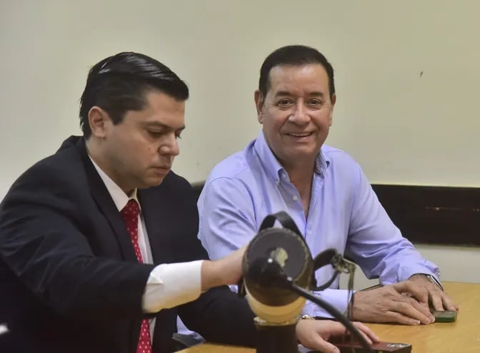 Exdiputado Miguel Cuevas (ANR-Fuerza Republicana), condenado a 5 años de cárcel por enriquecimiento ilícito, y el abogado Guillermo Duarte Cacavelos.