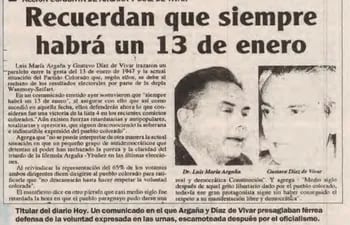 Titular del Diario Hoy en 1993.