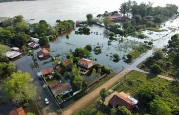 El exceso de lluvias está causando inundaciones en el sur del país.