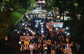 Miles de estudiantes del este del país se manifestaron en Ciudad del Este contra la Ley "Hambre Cero".