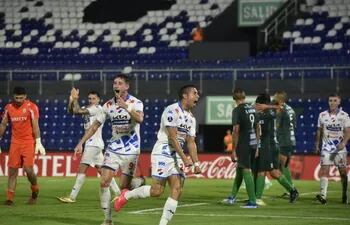 Grito de gol de Santacruz para el segundo de Nacional