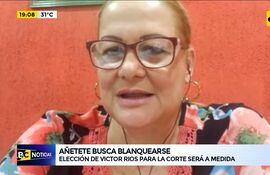 Añetete apoya la candidatura de Víctor Ríos para asegurar la impunidad de Abdo Benítez, manifiestan