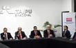 Conferencia de prensa en Itaipú para anunciar la tarifa de servicio de Electricidad.