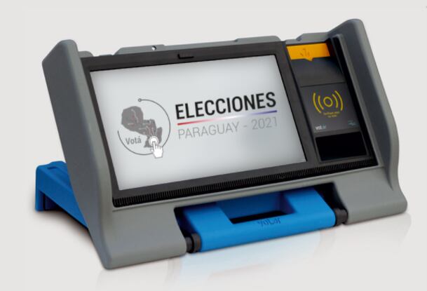 Imagen de inicio del simulador de uso de voto electrónico vía online.
