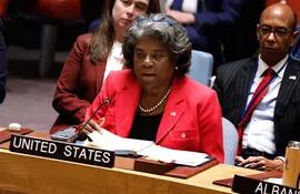 Embajadora de Estados Unidos ante las Naciones Unidas, Linda Thomas-Greenfield.