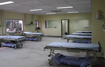 Sala para internados que fue habilitada con los nuevos quirófanos.