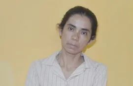 Laura Villalba Ayala, tras su detención.
