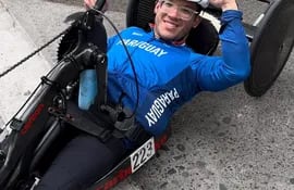 El paraciclista paraguayo Iván Moisés Cáceres Araújo (9/3/2000) entra en acción desde hoy en Santiago 2023.
