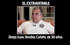 Diego Isaac Benítez Cañete será extraditado a nuestro país. (Archivo).