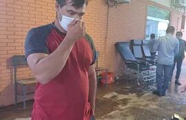 Osmar Leiva, de Capiatá padre de una beba de 22 días con chikunguña que necesita una cama de terapia.