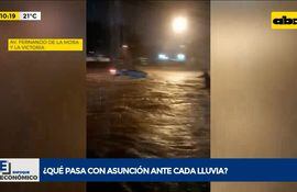 Asunción inundada por falta de Desagües