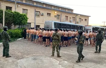 Llegan 90 presos a la penitenciaría de Concepción tras operativo Veneratio