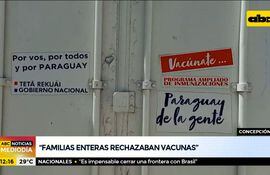 Bajo porcentaje de vacunación en Concepción