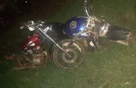 Las motocicletas chocaron de forma frontal en Minga Guazú.