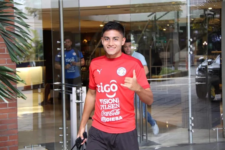Víctor Sebastián Quintana Herrera (19), volante de Olimpia al servicio de la selección juvenil.