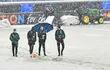 Debido a la intensa nevada, fue postergado el partido de Atalanta - Villarreal.