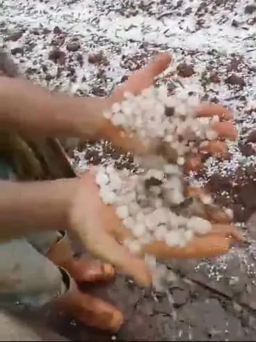 Caída de granizo
