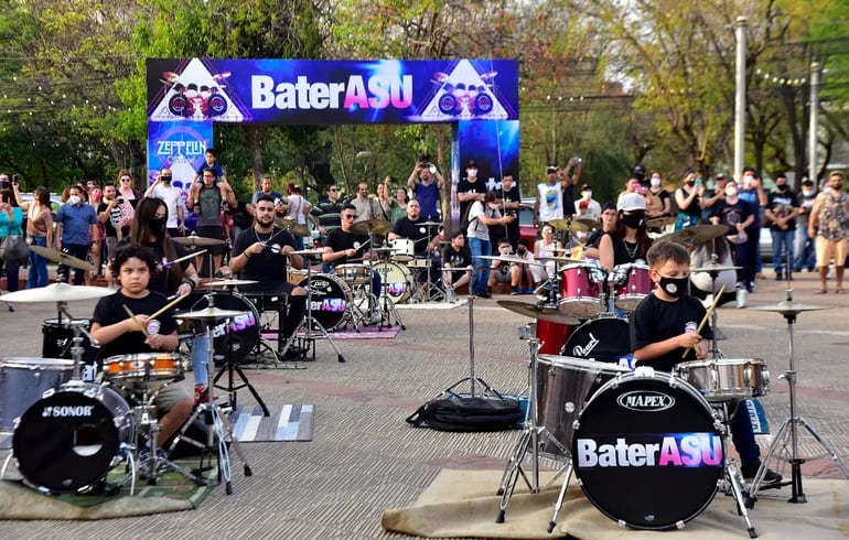 El BaterAsu volverá a realizarse este domingo en la Costanera de Asunción, con unos 120 bateristas.