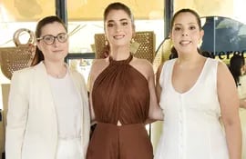 Catalina Nieto, Mariana Frutos y Cecilia Gadea,