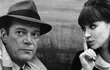 Eddie Constantine y Anna Karina en una escena de "Alphaville", la película de Jean-Luc Godard que se exhibirá este martes en la Alianza Francesa.