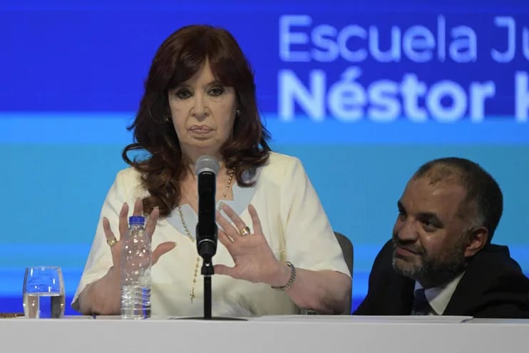 La vicepresidente de Argentina, Cristina Fernández de Kirchner, durante un acto en La Plata, Buenos Aires. (AFP)