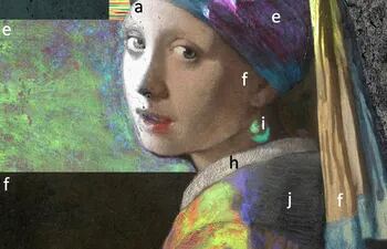 Vista de la investigación científica con técnicas como los rayos X fosforescentes, el análisis por capas de pintura, fotografía ultravioleta o escáner en 3D que se ha hecho sobre 'La Joven de la Perla' el cuadro de Johannes Vermeer.