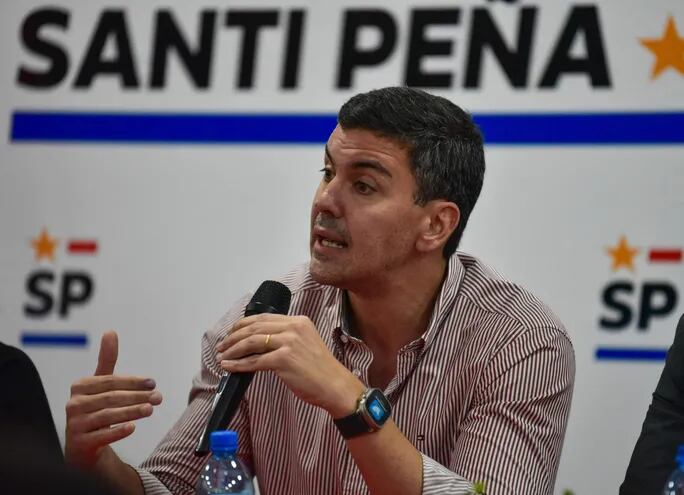 Santiago Peña, presidente electo el domingo pasado en las elecciones generales 2023.