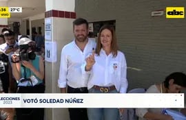 Video: Soledad Núñez votó en el colegio Técnico