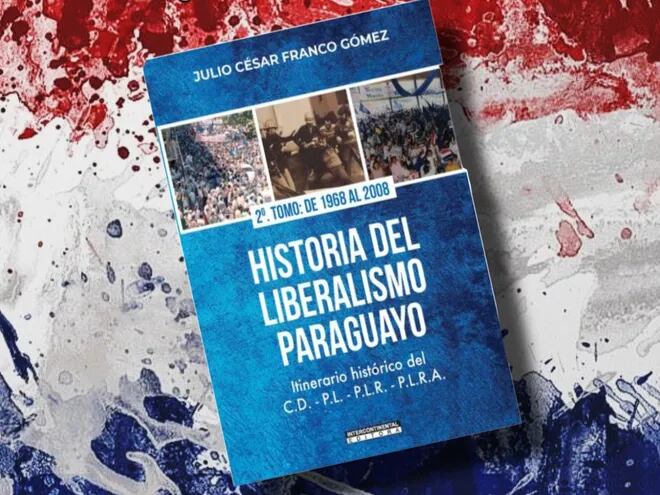 Portada del segundo tomo del libro "Historia del liberalismo paraguayo".