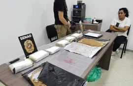 La droga fue hallada en el interior de la valija de una paraguaya radicada en España.